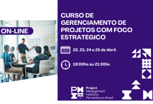 CURSO DE GERENCIAMENTO DE PROJETOS COM FOCO ESTRATÉGICO