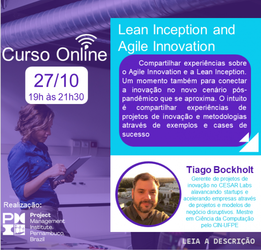 Curso Online - Lean Inception and Agile Innovation 