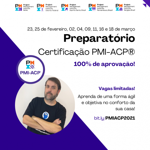 Preparatório Certificação PMI-ACP - Online - Turma 2021