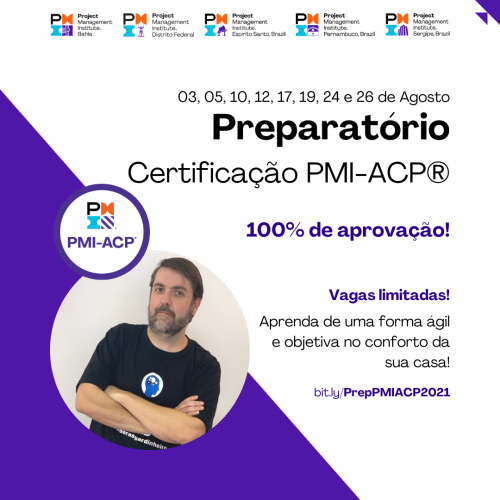 Preparatório Certificação PMI-ACP - Online - T4 - Turma 2021