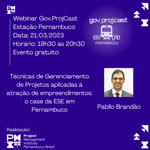 Webinar Gov.ProjCast Estação Pernambuco