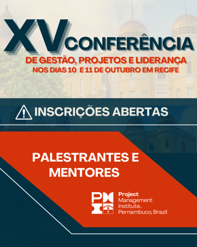 🎤 Seja protagonista na XV CGPL!