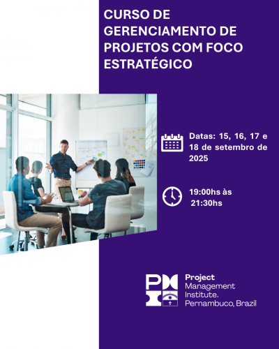 🚀 Curso de Gerenciamento de Projetos com Foco Estratégico – ONLINE