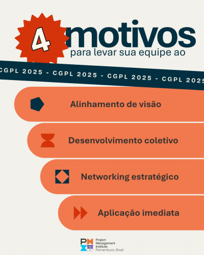 👥 4 motivos para levar o seu time na CGPL 2025!