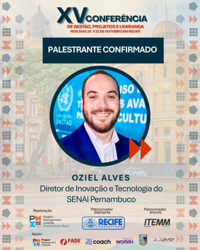 🎤 Palestrante Confirmado na XV Conferência de Gestão, Projetos e Liderança!