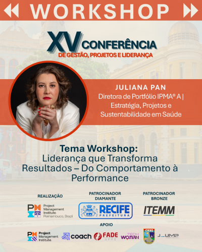 🚀 Workshop Confirmado na XV Conferência de Gestão, Projetos e Liderança!